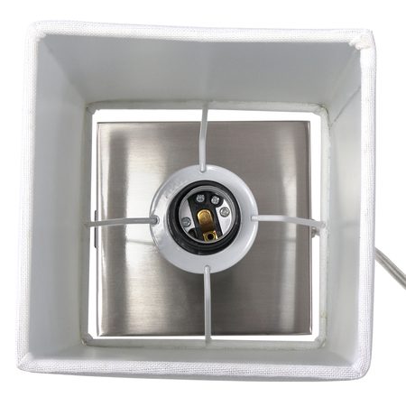 Simple Designs Simple Designs Petite Stick Lamp with USB Charging Port White LT1087-WHT